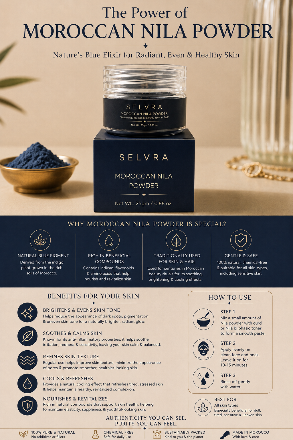 Pure Moroccan Nila Powder